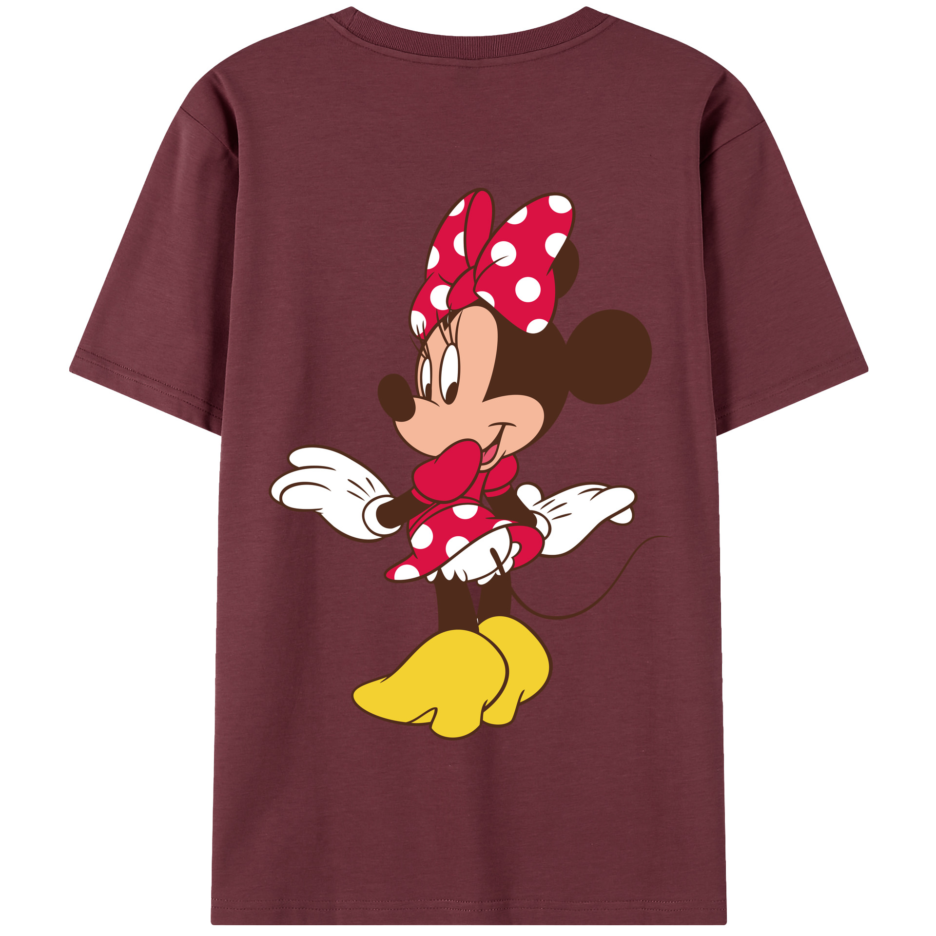 （画像用） ミッキーマウス Mickey Mouse 綿100％半袖Tシャツ（背面プリント）